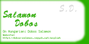 salamon dobos business card